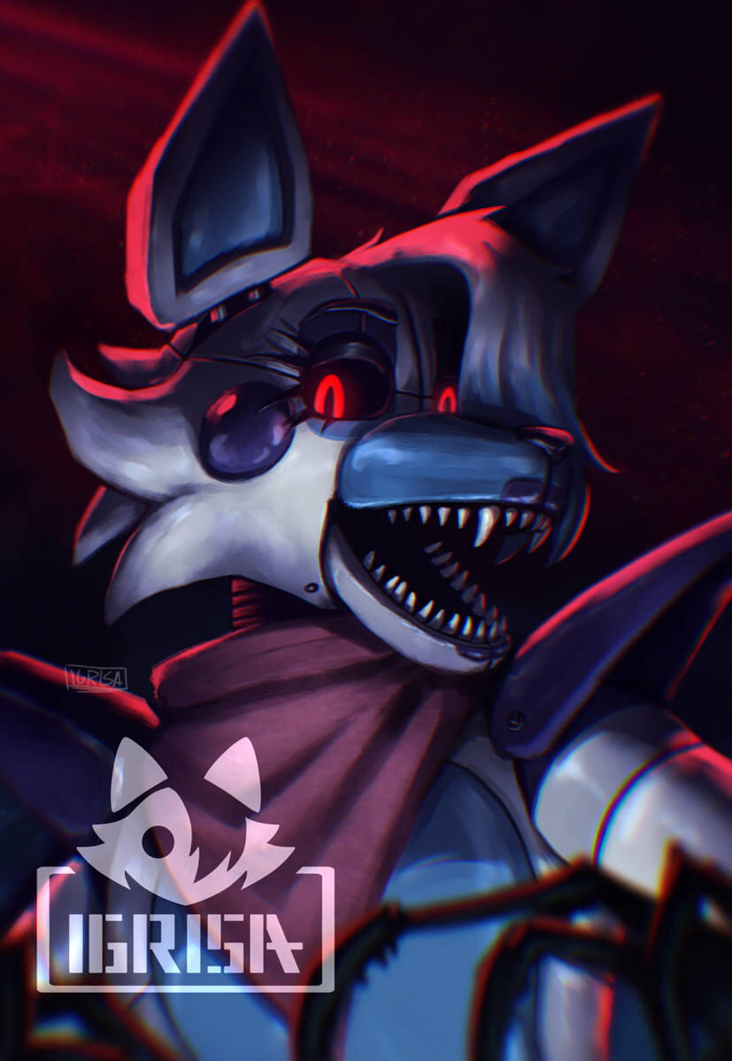 Painted bust