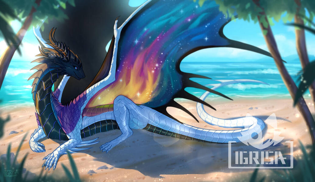 Simple shaded fullbody with scenery