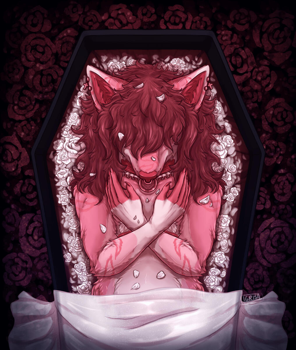 Rendered halfbody with scenery