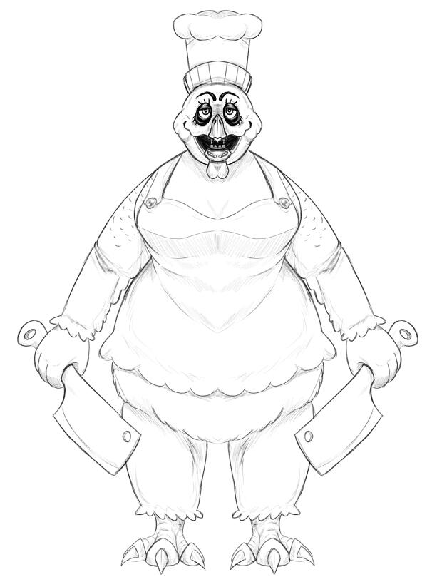 Symmetric fullbody sketch